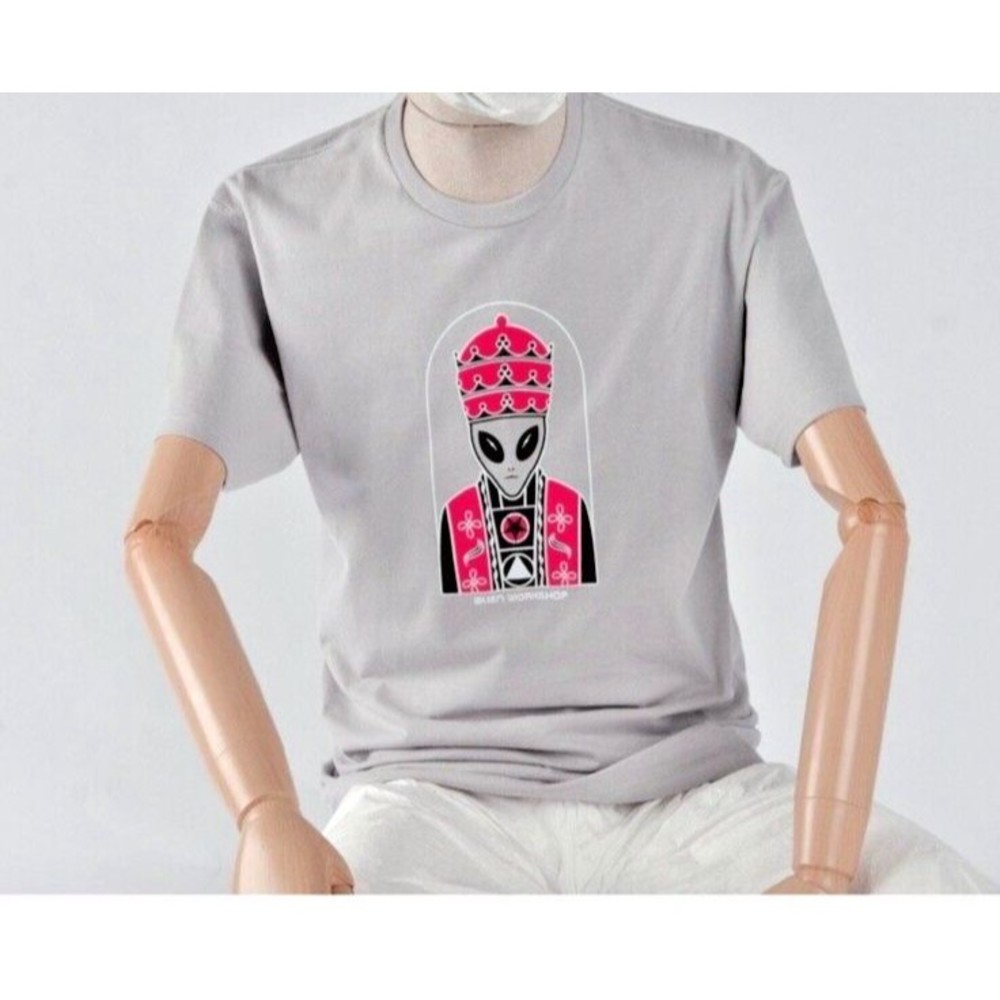 Alien Workshop Skateboards Priest Men's Grey T-Shirt Size Medium